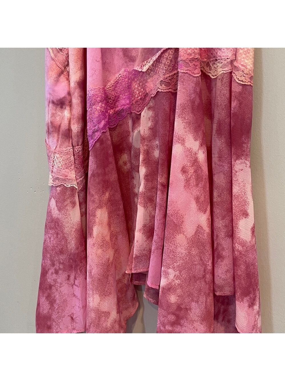 NWT Wild Fable Asymmetrical Midi Slip Dress - Pink Size Small - Picture 9 of 9